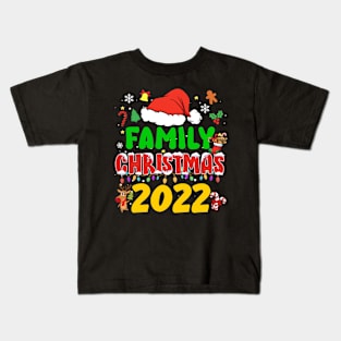 Family Matching Costume Family Christmas 2022 Xmas Pajamas Kids T-Shirt